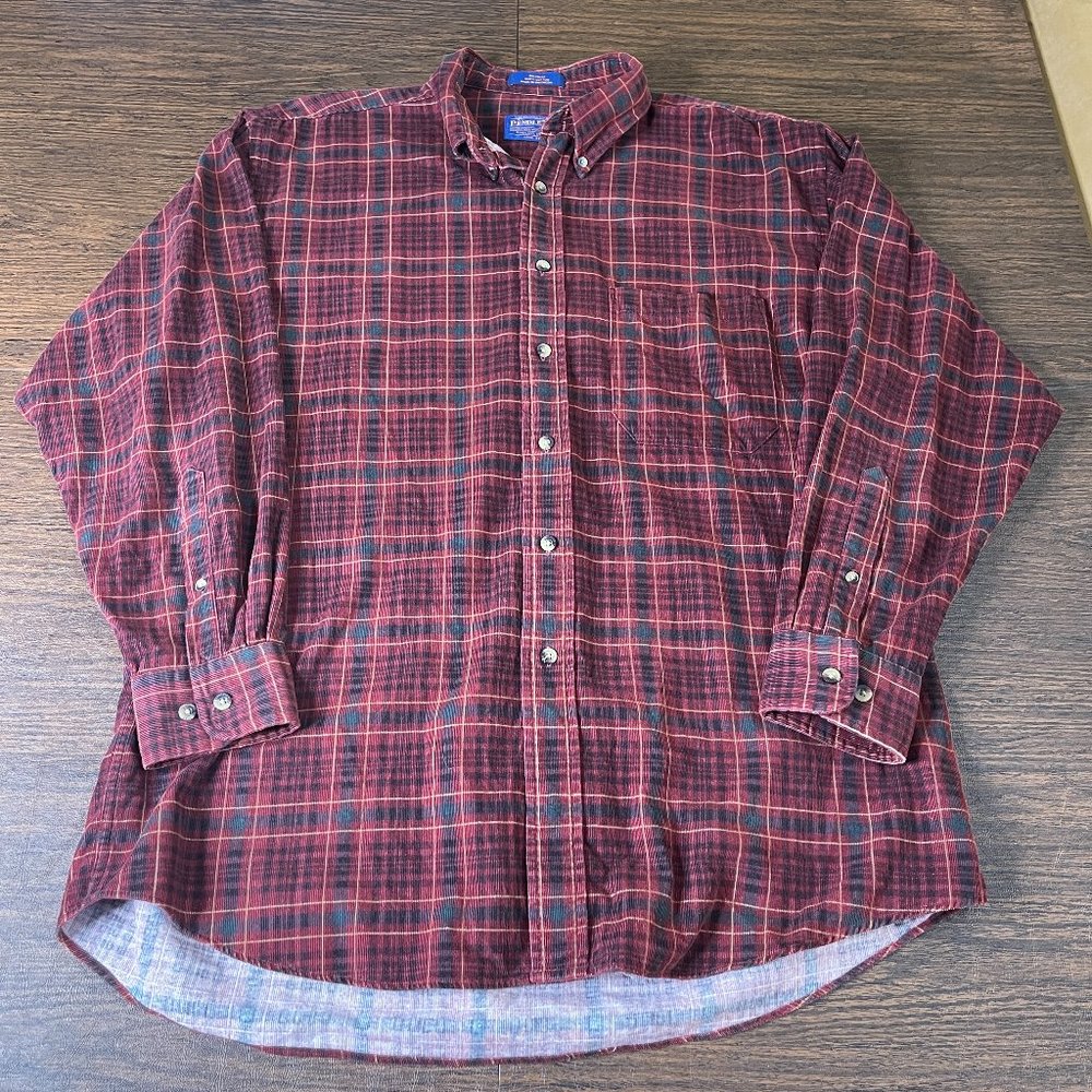 Pendleton Cotton Button Front Corduroy Shirt - image 1